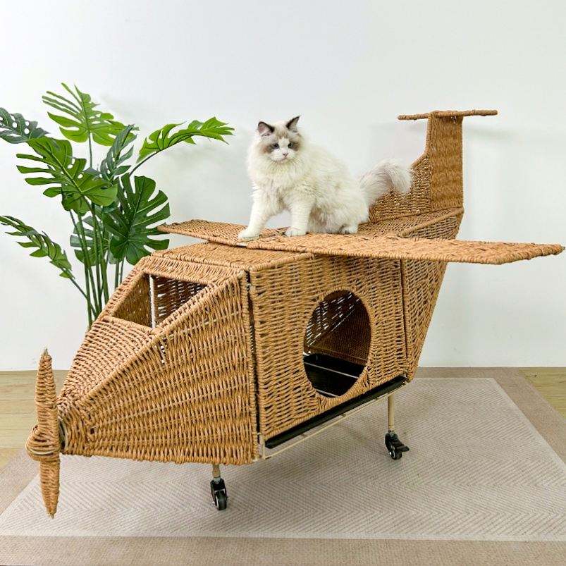 Hot Selling Comfortable and Durable Plane Dog House Puppy Bed Cat Kennel People and Pet Sharing Furniture