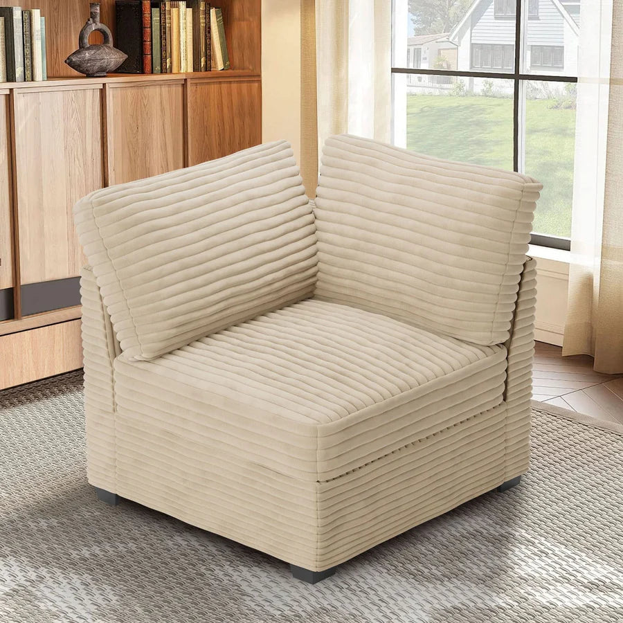 Modular Sectional Sofa Couch with Oversized Chaise