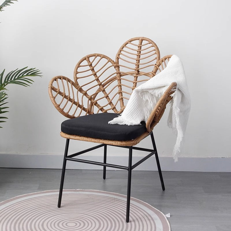 Nordic Instagram influencer peacock chair balcony bedroom guesthouse leisure rattan chair single creative Southeast Asian flower chair
