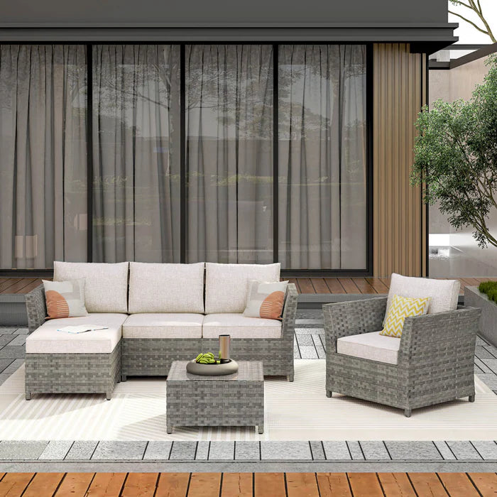Patio Furniture Set New Rimaru 6-Piece, Fully Assembled
