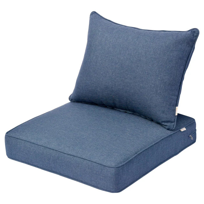 Replacement Seat Back Cushions Set with Olefin Fabric and Zipper, 25'' x 25'', Not suitable for  Patio Furniture