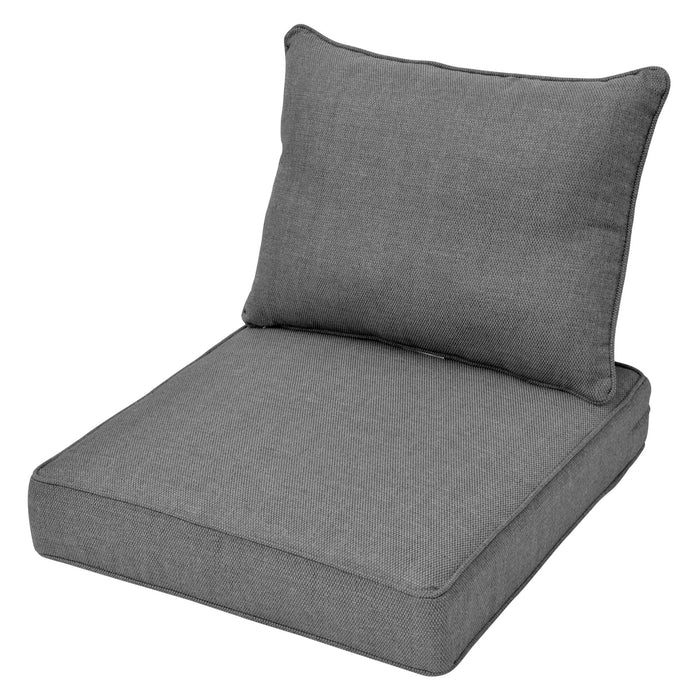Replacement Seat Back Cushions Set with Olefin Fabric and Zipper, 25'' x 25'', Not suitable for  Patio Furniture