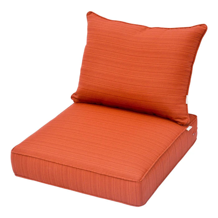 Replacement Seat Back Cushions Set with Olefin Fabric and Zipper, 25'' x 25'', Not suitable for  Patio Furniture