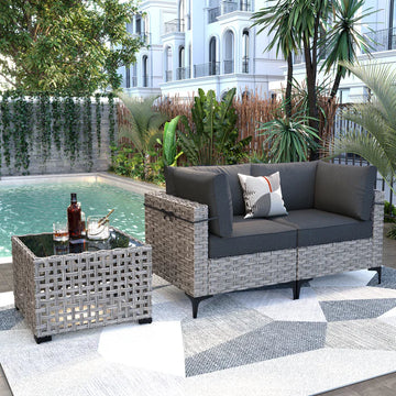 SKT Series - Sectional Outdoor Furniture Set 3-Piece