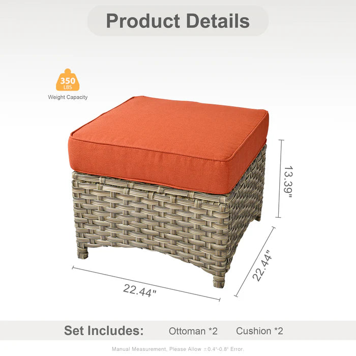 utdoor Ottoman * 2,PAD Series
