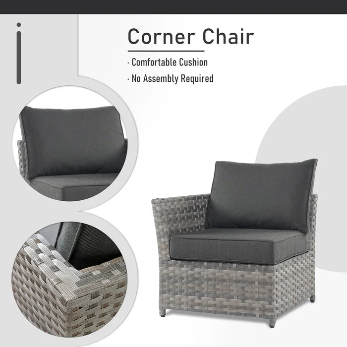 Patio Furniture Set 10-Piece include 42"Rectangle Fire Pit Table&Swivel Chairs, Partially Assembled,BRS Series