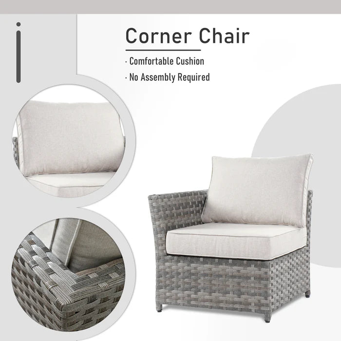 Patio Furniture Set 10-Piece include 42"Rectangle Fire Pit Table&Swivel Chairs, Partially Assembled,BRS Series