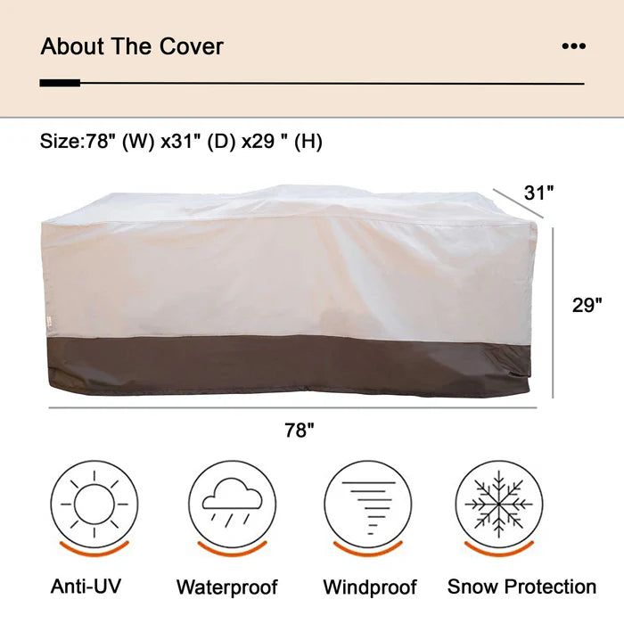 Outdoor Sofa Cover Waterproof for GRS/DAR Series (Refer to the Dimension in Description)