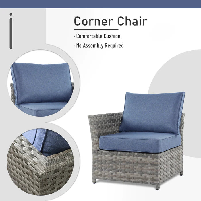 Patio Furniture Set 10-Piece include 42"Rectangle Fire Pit Table&Swivel Chairs, Partially Assembled,BRS Series