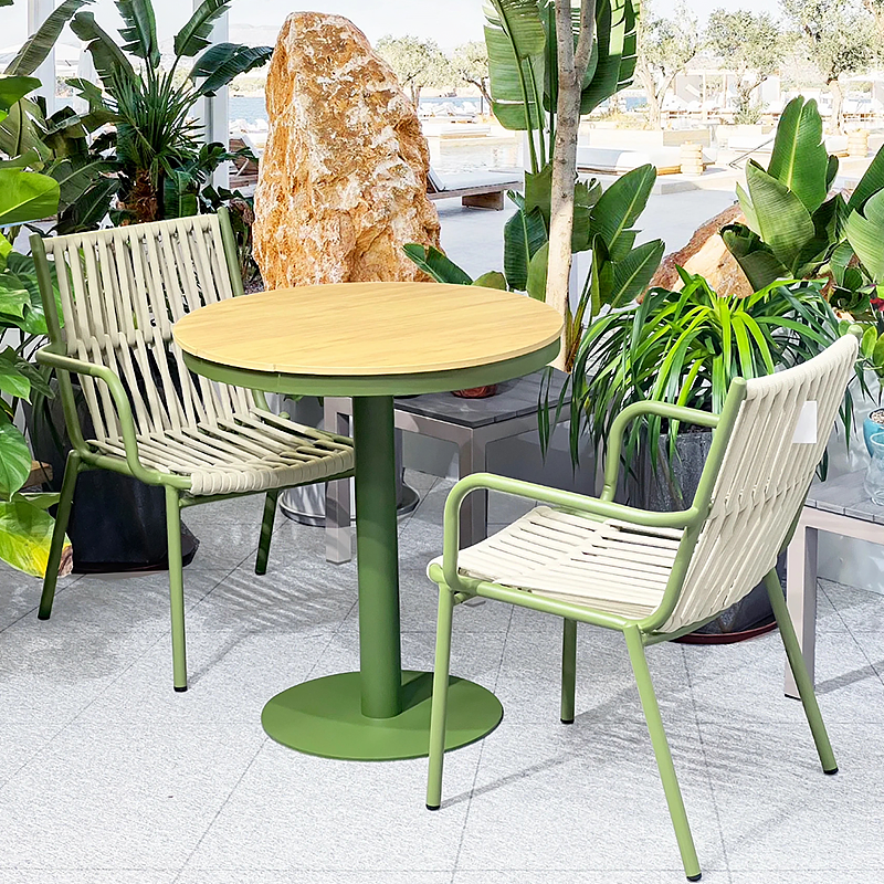 Outdoor tables, chairs, courtyards, balconies, gardens, wicker woven wicker chairs, terraces, waterproof, sun resistant, leisure outdoor table and chair combinations