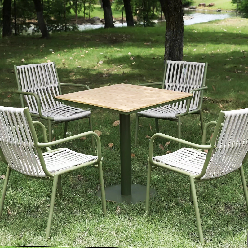 Outdoor tables, chairs, courtyards, balconies, gardens, wicker woven wicker chairs, terraces, waterproof, sun resistant, leisure outdoor table and chair combinations