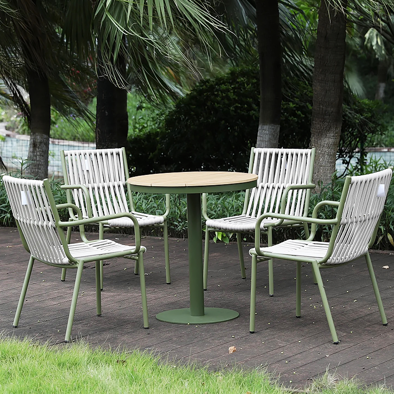Outdoor tables, chairs, courtyards, balconies, gardens, wicker woven wicker chairs, terraces, waterproof, sun resistant, leisure outdoor table and chair combinations