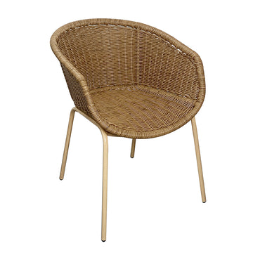 Outdoor table and chair combination, courtyard rattan chair, Nordic homestay style, outdoor leisure tea table and chair set, garden rattan chair