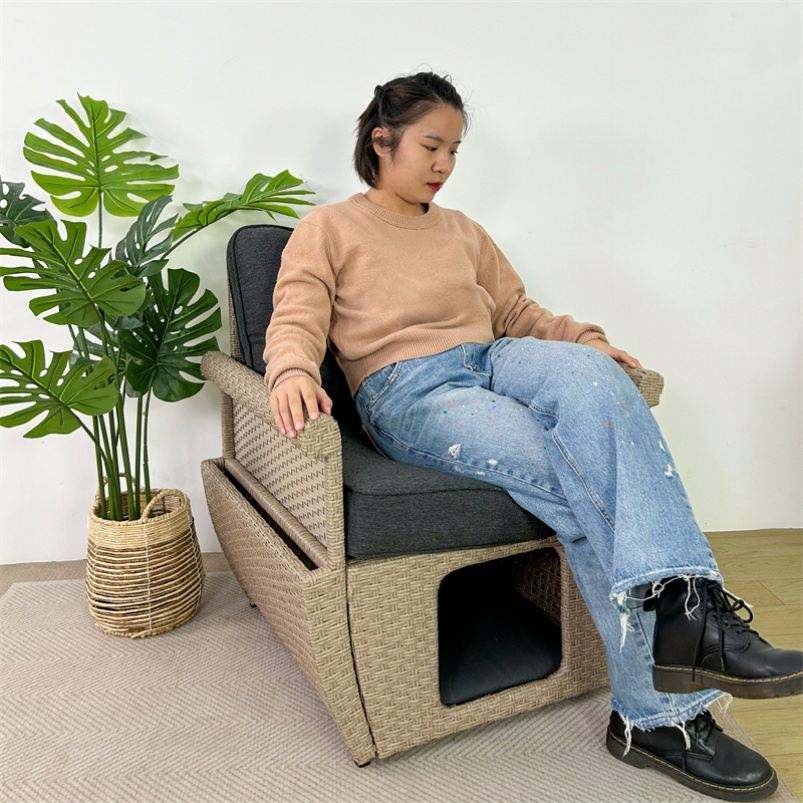 Hot Sale Comfortable and Durable Small Pet Bed Dog Cat Kennel People Pet Sharing Furniture