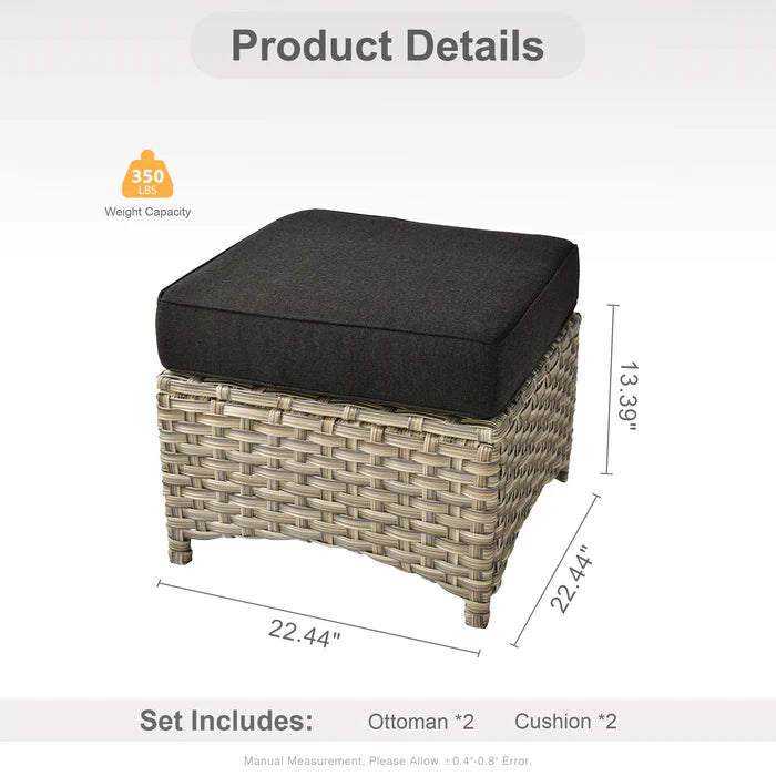 utdoor Ottoman * 2,PAD Series