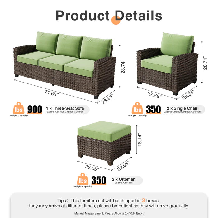 PRS Series Patio Conversation 5-Piece Set