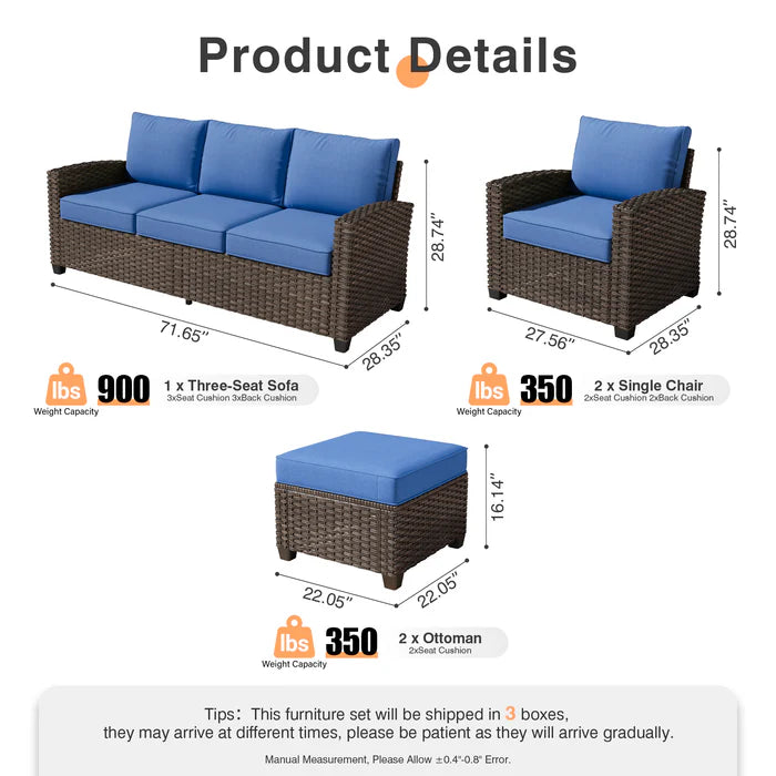 PRS Series Patio Conversation 5-Piece Set