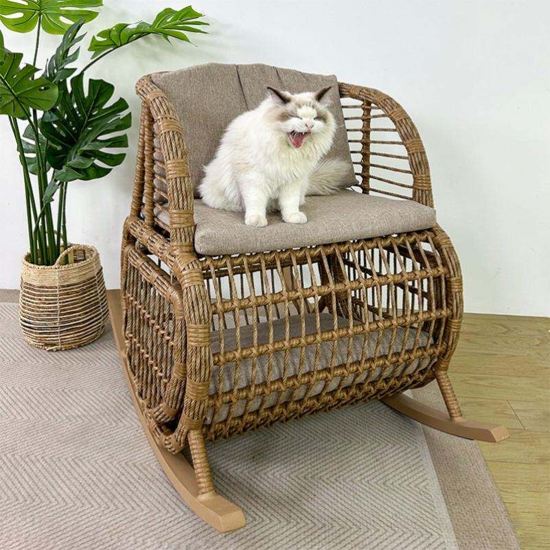 Pet Friendly Woven Chairs Cat Beds Dog Beds Home Casual Storage Furniture Pet Shared Furniture