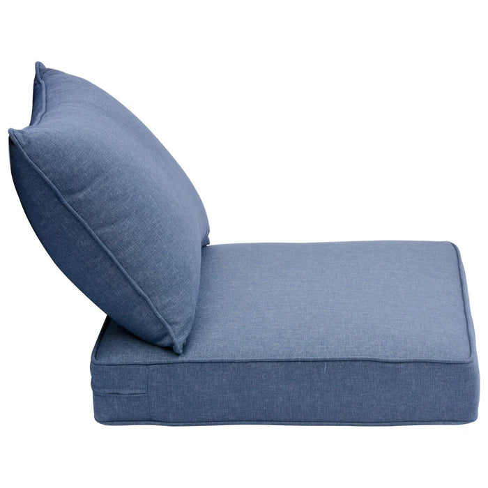 Replacement Seat Back Cushions Set with Olefin Fabric and Zipper, 25'' x 25'', Not suitable for  Patio Furniture