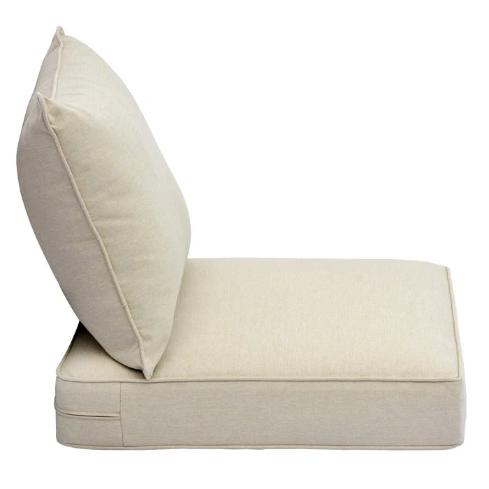 Replacement Seat Back Cushions Set with Olefin Fabric and Zipper, 25'' x 25'', Not suitable for  Patio Furniture