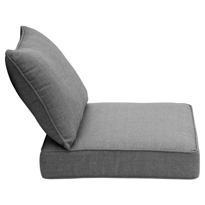 Replacement Seat Back Cushions Set with Olefin Fabric and Zipper, 25'' x 25'', Not suitable for  Patio Furniture