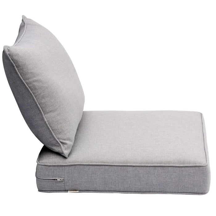 Replacement Seat Back Cushions Set with Olefin Fabric and Zipper, 25'' x 25'', Not suitable for  Patio Furniture