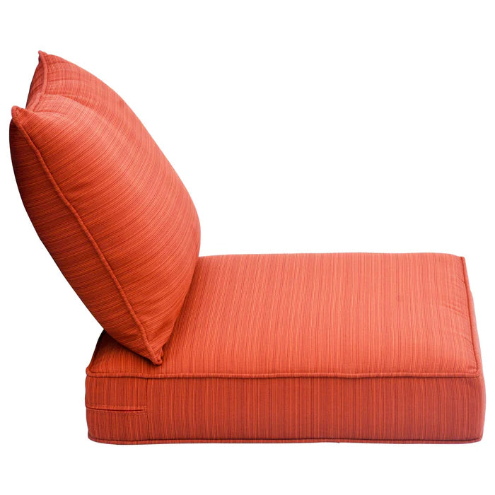 Replacement Seat Back Cushions Set with Olefin Fabric and Zipper, 25'' x 25'', Not suitable for  Patio Furniture