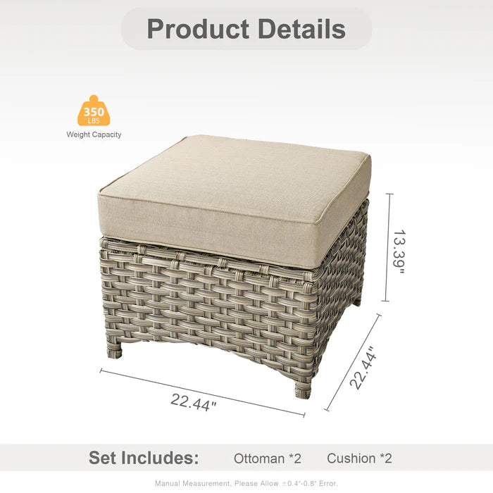 utdoor Ottoman * 2,PAD Series