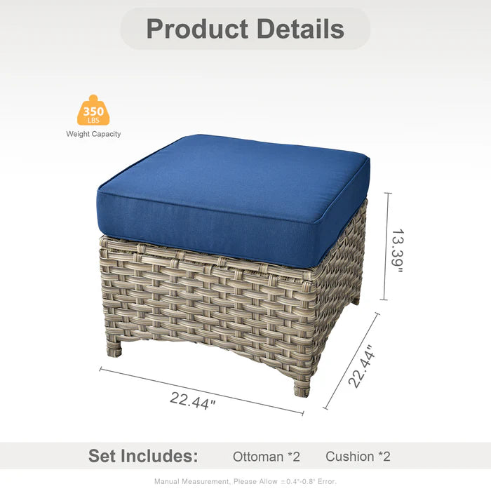 utdoor Ottoman * 2,PAD Series