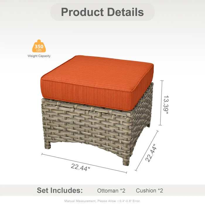 utdoor Ottoman * 2,PAD Series