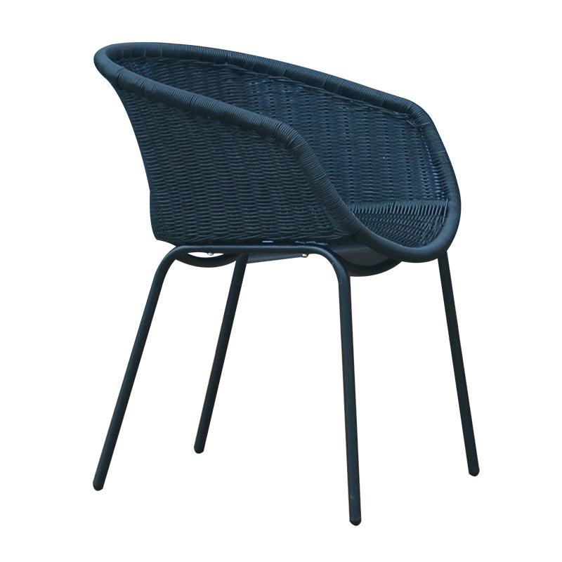 Outdoor table and chair combination, courtyard rattan chair, Nordic homestay style, outdoor leisure tea table and chair set, garden rattan chair