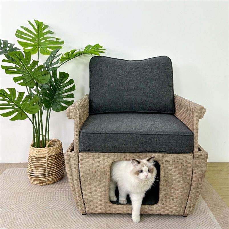 Hot Sale Comfortable and Durable Small Pet Bed Dog Cat Kennel People Pet Sharing Furniture