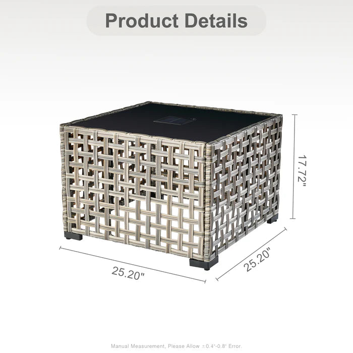Outdoor Table with Solar Light, PAD Series