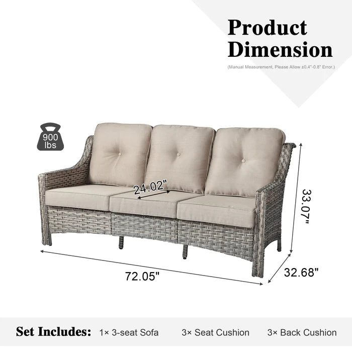 Outdoor 3-Seat Sofa PAD Series