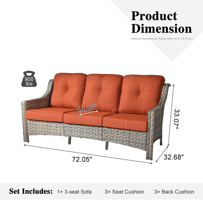 Outdoor 3-Seat Sofa PAD Series