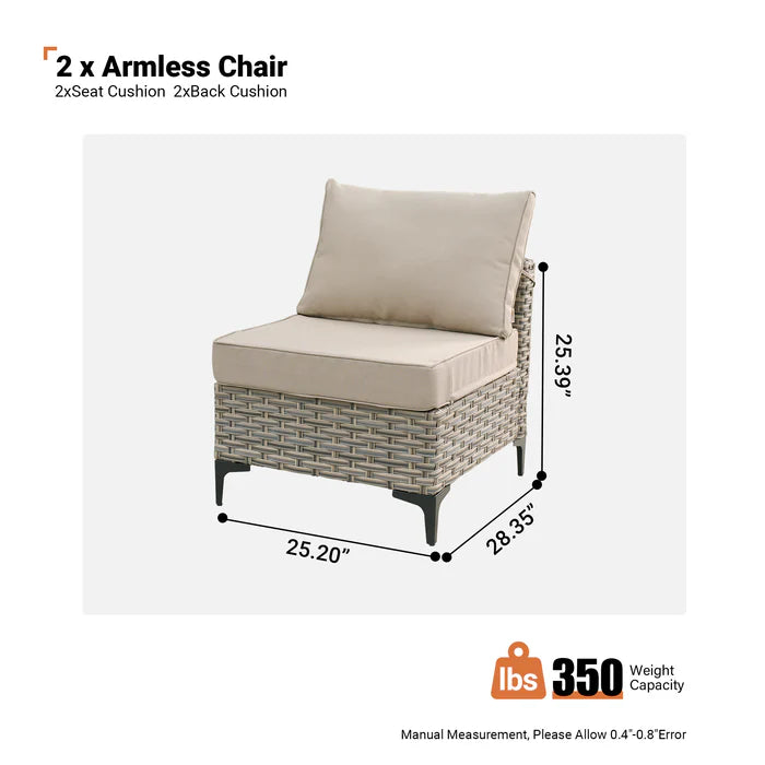 SKT Series - Sectional Outdoor Furniture Set 2-Piece