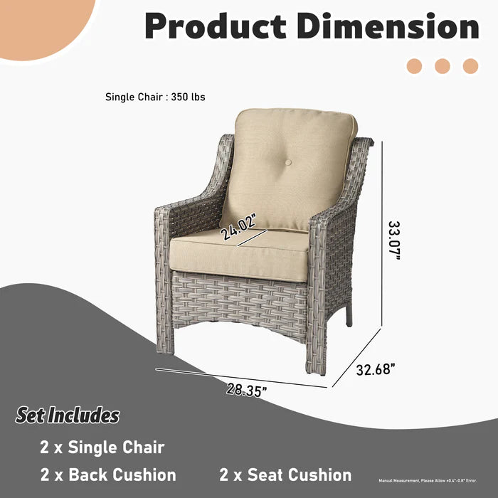 Outdoor Single Chair * 2,PAD Series