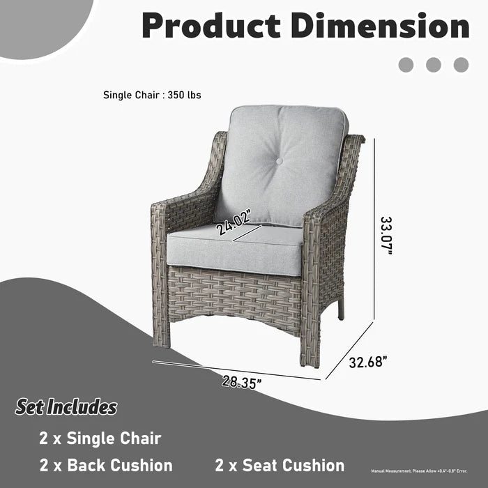 Outdoor Single Chair * 2,PAD Series