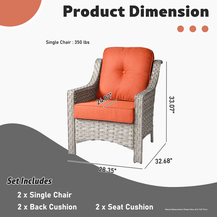 Outdoor Single Chair * 2,PAD Series