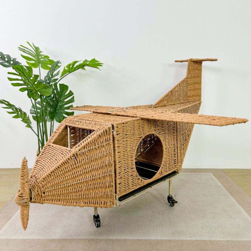 Hot Selling Comfortable and Durable Plane Dog House Puppy Bed Cat Kennel People and Pet Sharing Furniture