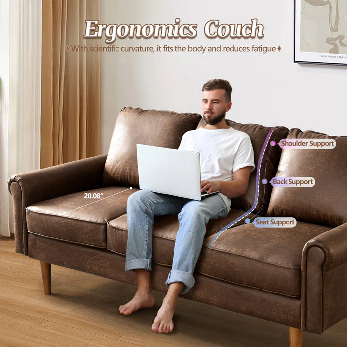 73.6'' Mid Century Style Sofa 3 Seater