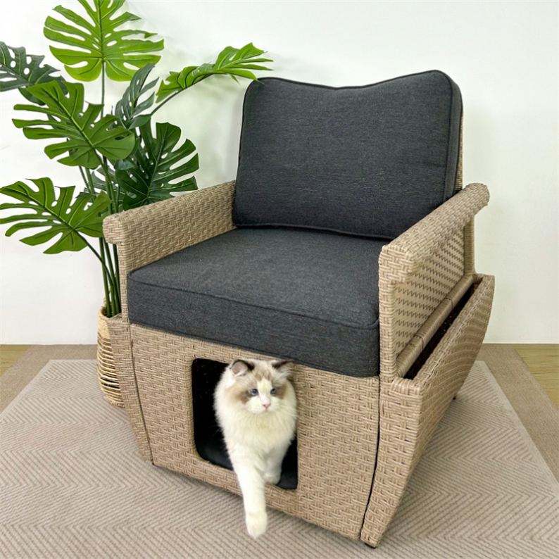 Hot Sale Comfortable and Durable Small Pet Bed Dog Cat Kennel People Pet Sharing Furniture