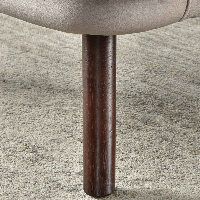 Living Room Accent Chair with Ottoman, 6 Angles Adjustable