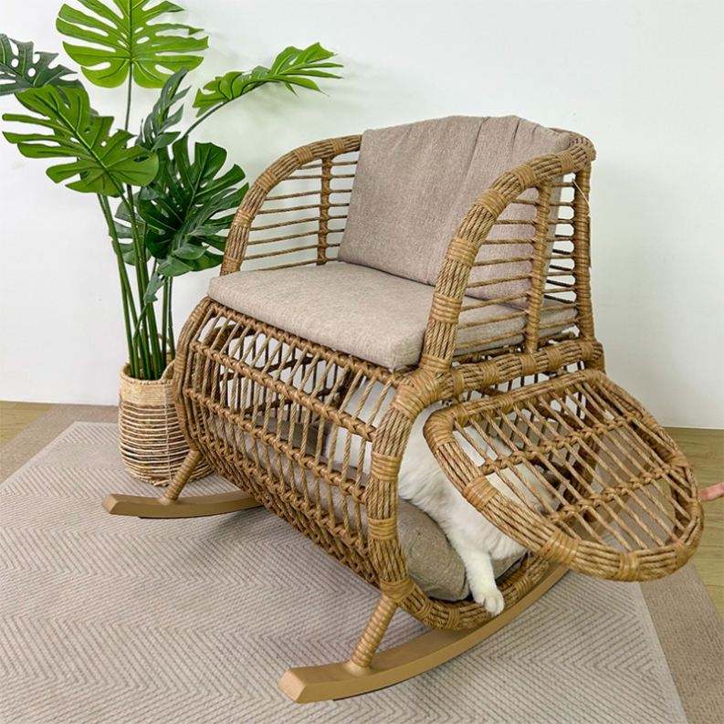 Pet Friendly Woven Chairs Cat Beds Dog Beds Home Casual Storage Furniture Pet Shared Furniture