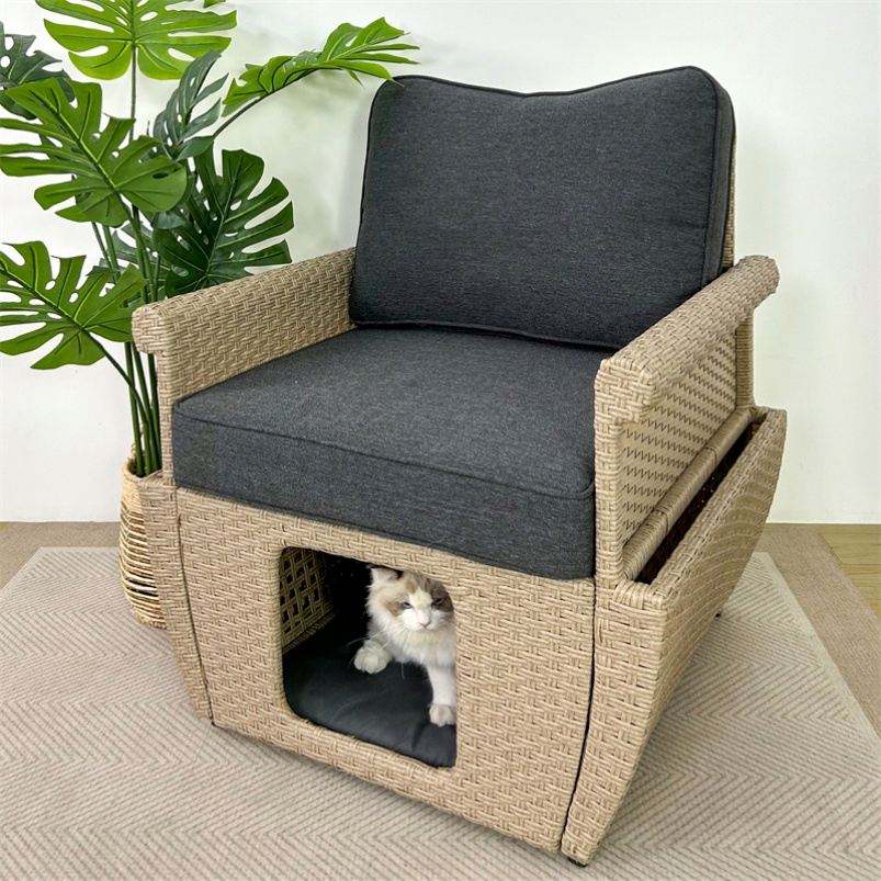 Hot Sale Comfortable and Durable Small Pet Bed Dog Cat Kennel People Pet Sharing Furniture