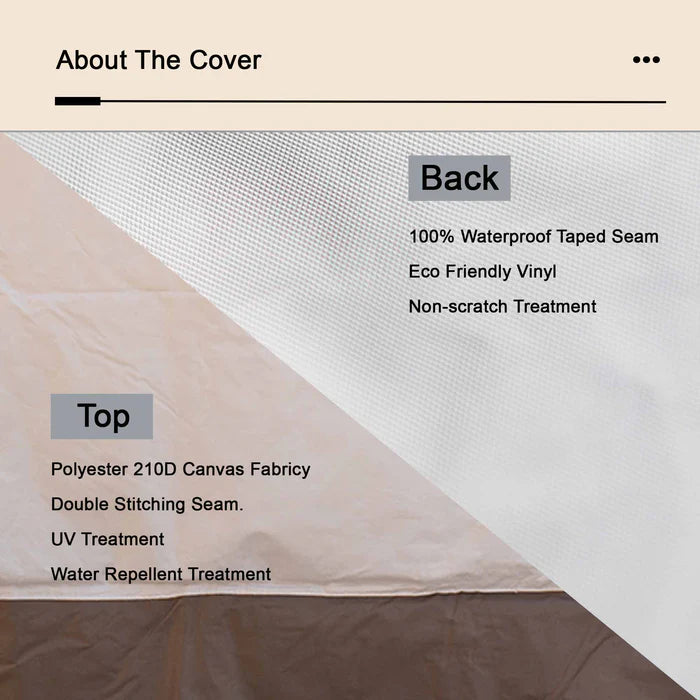 Outdoor Sofa Cover Waterproof for GRS/DAR Series (Refer to the Dimension in Description)