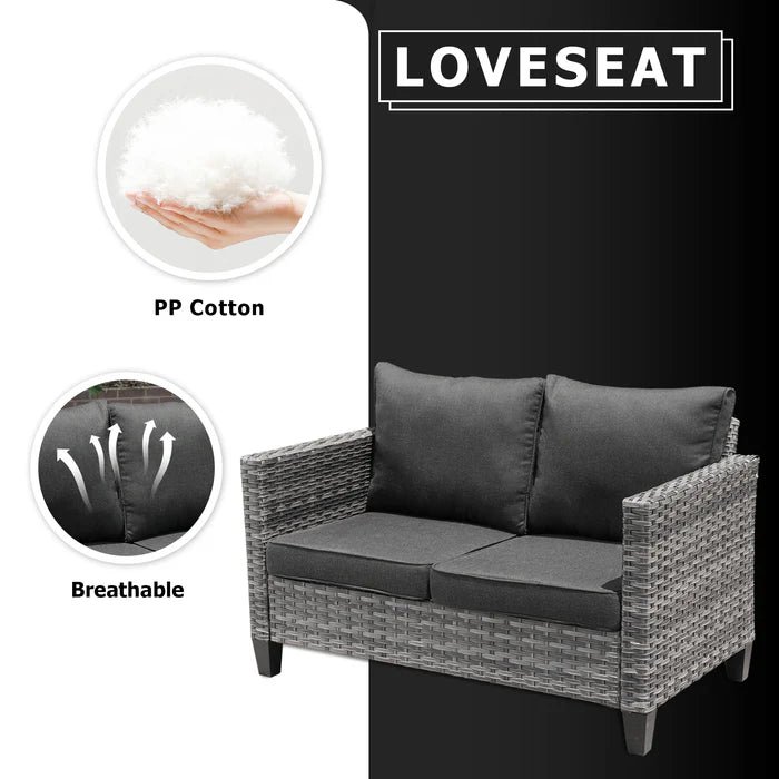 Outdoor Loveseat New Vultros High BackShape Armrest