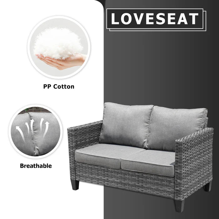 Outdoor Loveseat New Vultros High BackShape Armrest