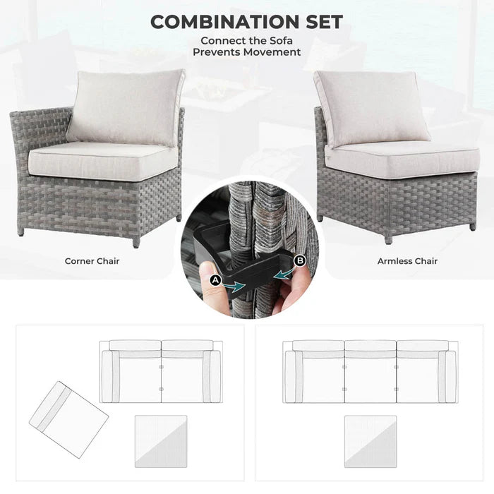 Patio Furniture Set New Rimaru 6-Piece, Fully Assembled