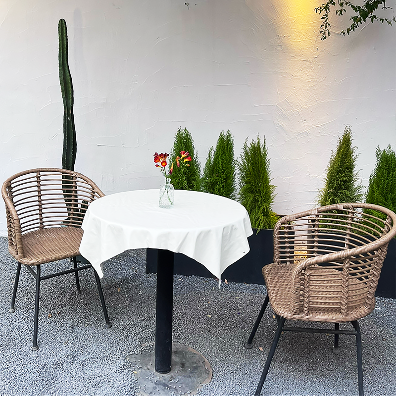 Outdoor Furniture Set: Garden Rattan Chairs for Outdoor Relaxation Waterproof and UV-Resistant Woven Rattan Table and Chairs for Patio and Balcony